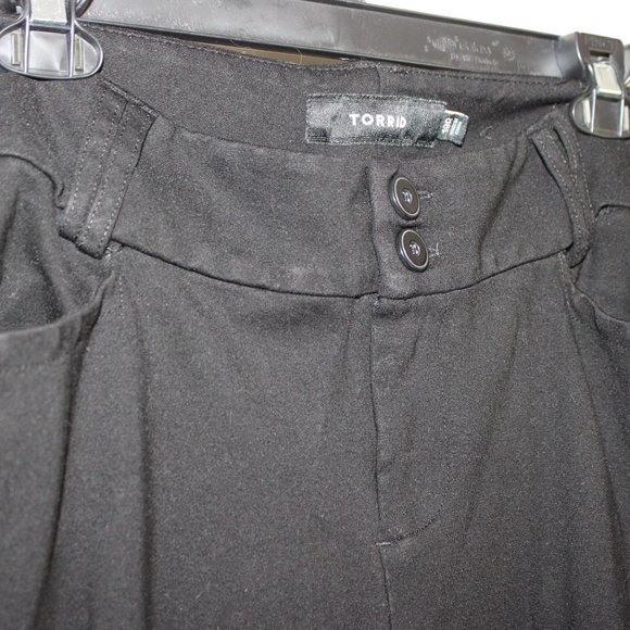 Black Knit-Feel Dress Pants - Picture 2 of 3